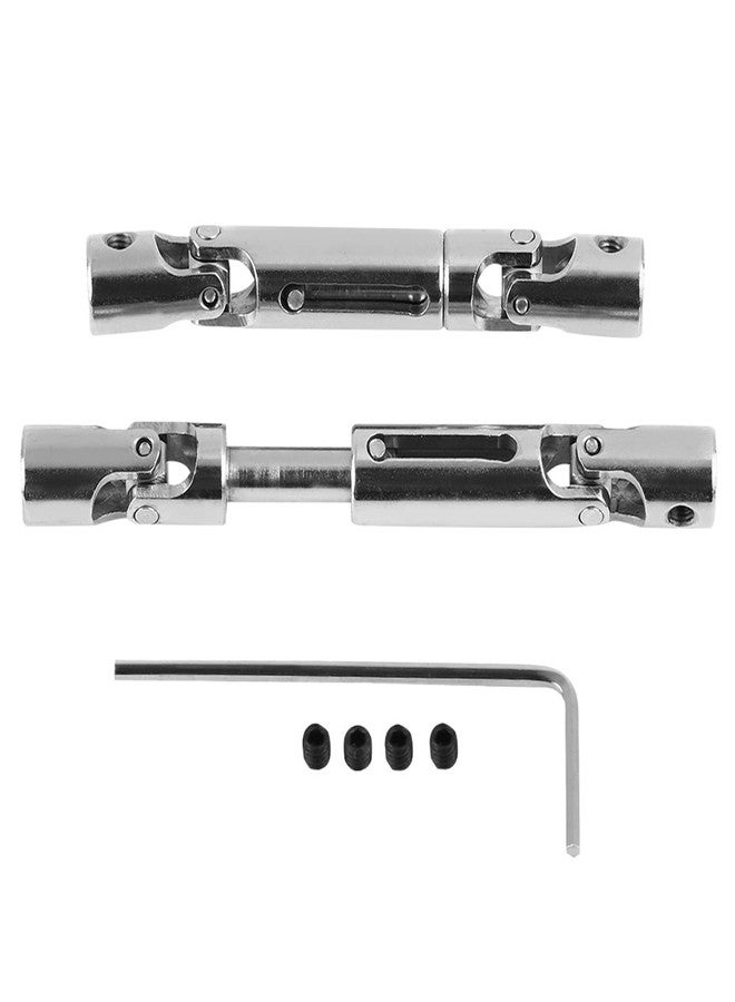 Kodrily RC Crawler Drive Shaft for RC, Upgrade Accessories Metal Drive Shafts Set, 2Pcs Silver 1/16 Car Driveshaft Compatible with WPL 1/16 Scale Rc Military Truck, 2.36 x 0.31inch - Image 1